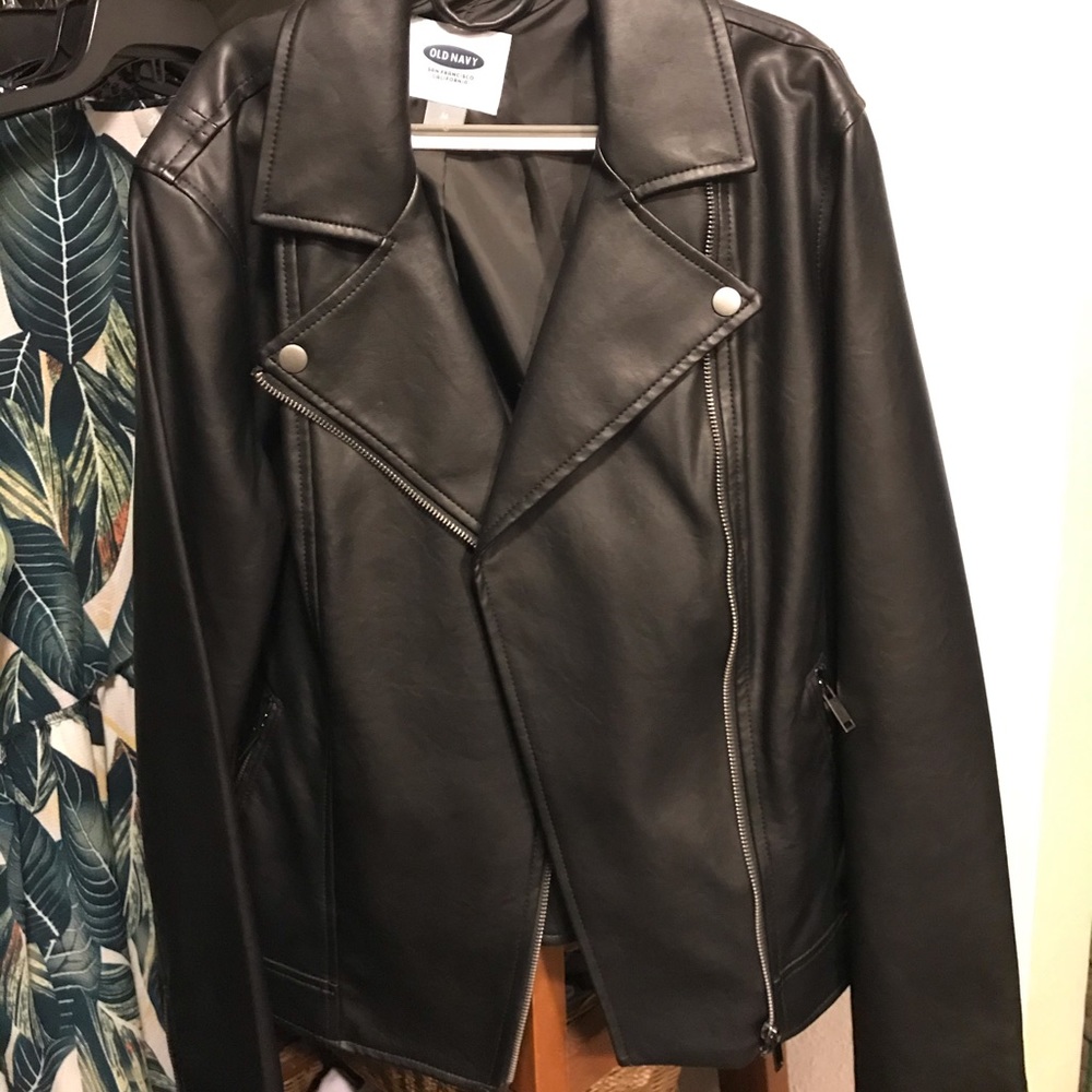 Old Navy Leather jacket- size M
